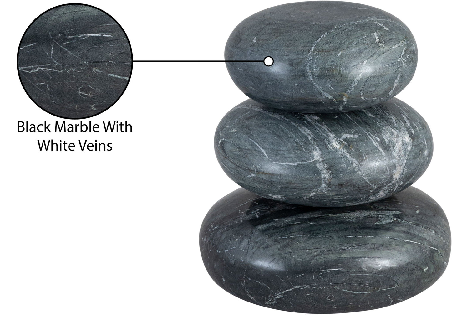 Pumpkin - 3 Piece Marble Decorative Object