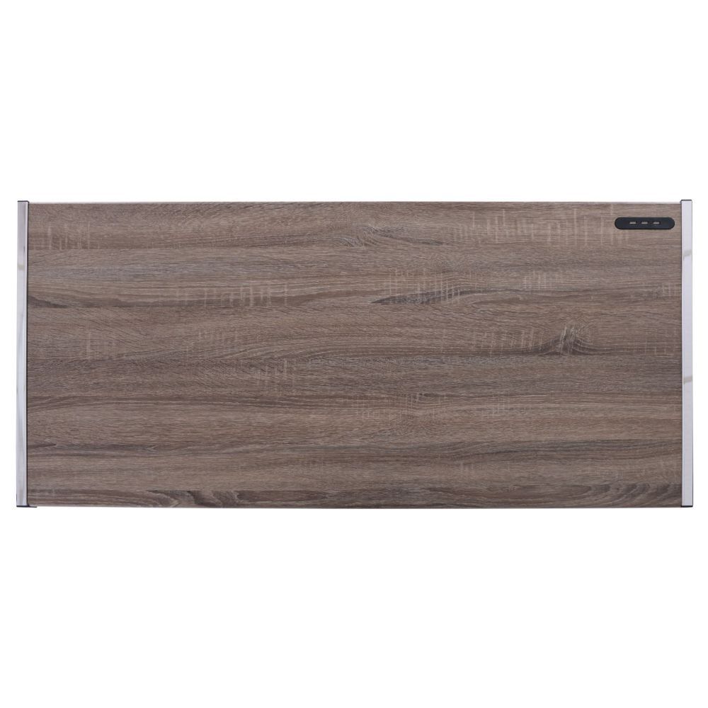 Finis - Writing Desk With USB - Weathered Oak & Chrome