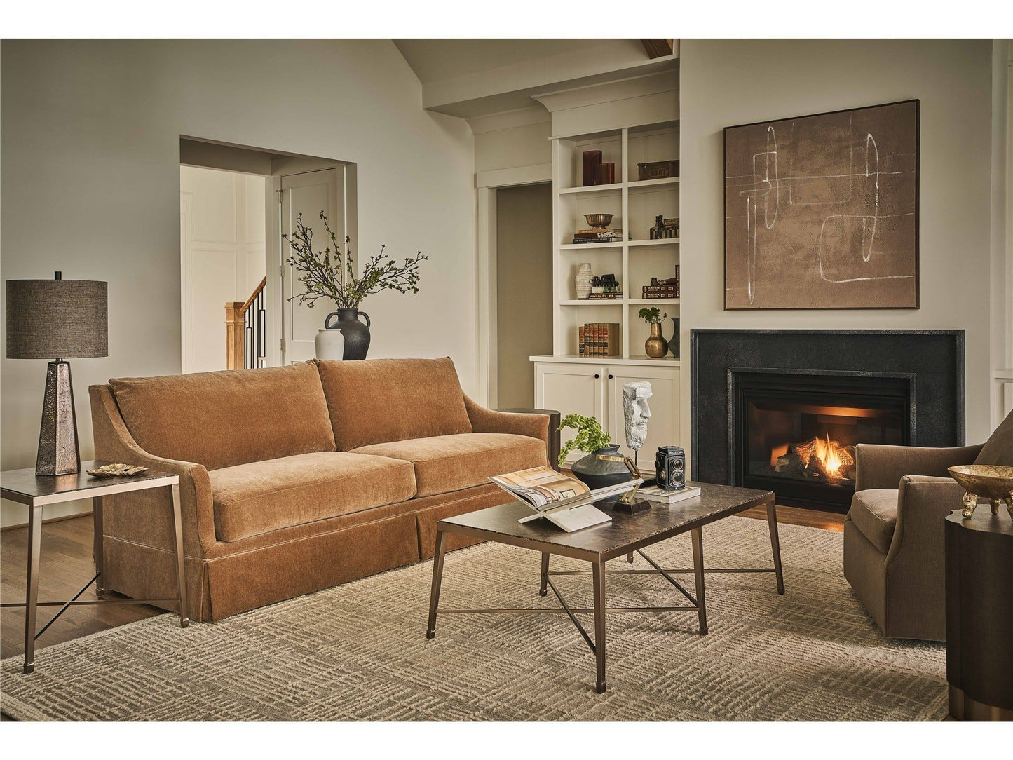 Henri - Skirted Sofa, Special Order - Beige