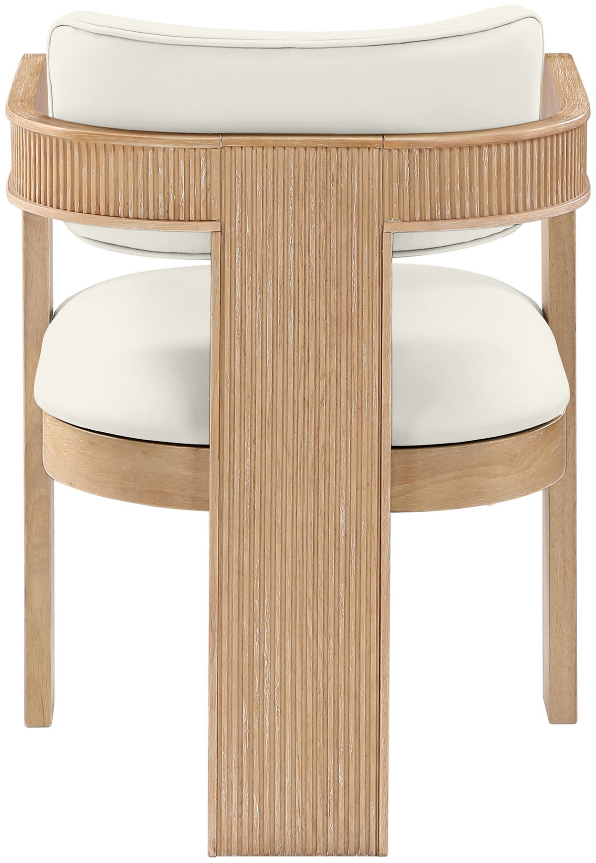 Sacha - Vegan Leather Upholstered Dining Chair With Natural Base (Set of 2)