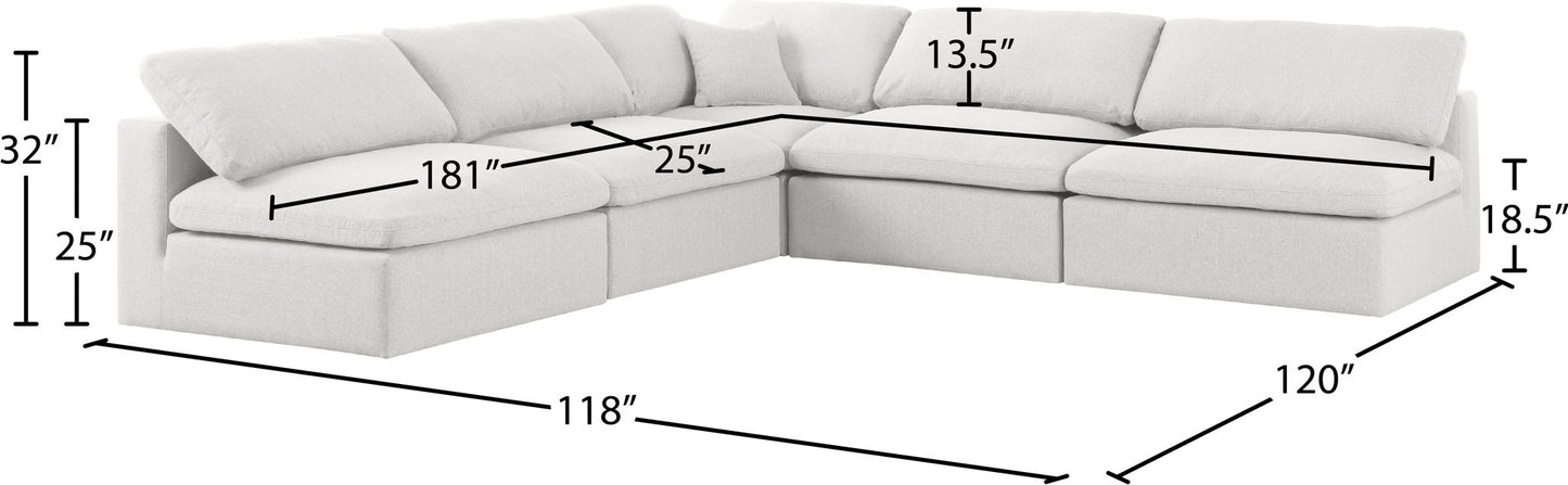 Serene - 5 Piece Modular Sectional