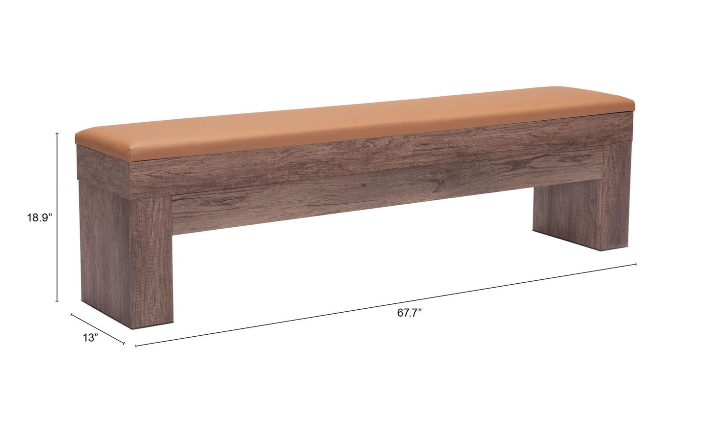 Bonkers - Storage Bench (Set of 2) - Brown