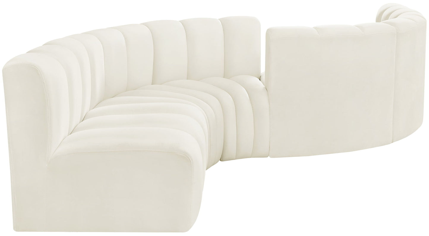 Arc - Velvet 6 Piece Modular Sofa