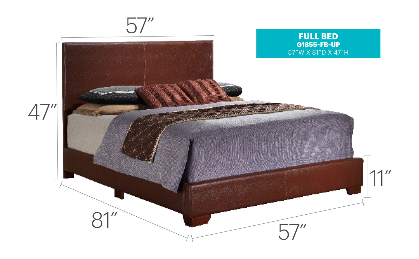 Glory Furniture - Aaron - Upholstered Bed