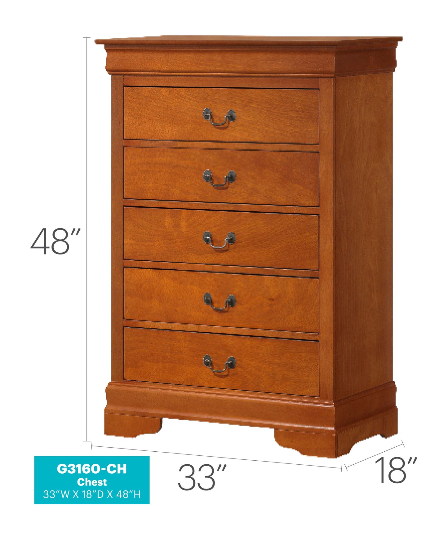 Glory Furniture - Louis Phillipe - Accent Chest