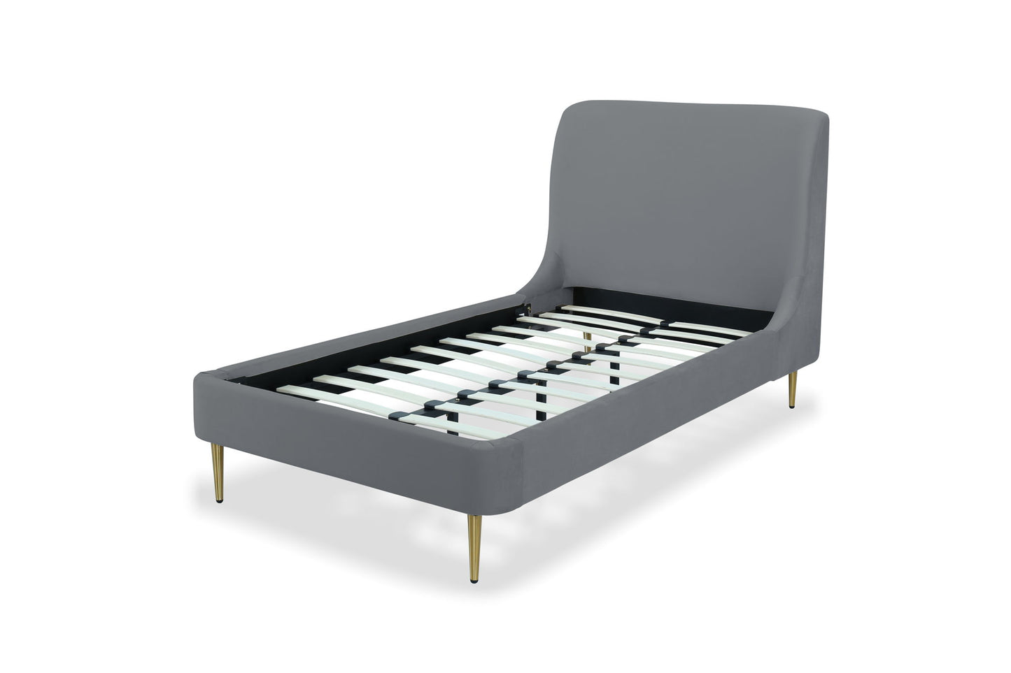 Manhattan Heather - Bed With Gold Legs