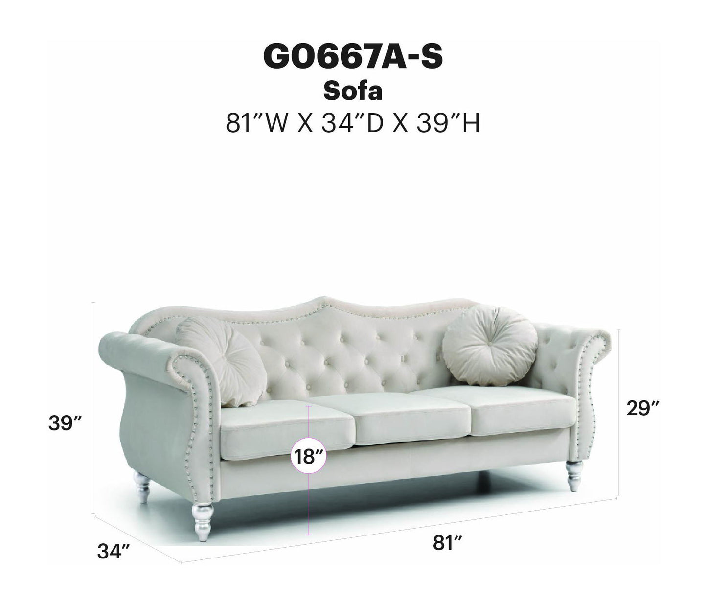 Glory Furniture - Hollywood - Sofa