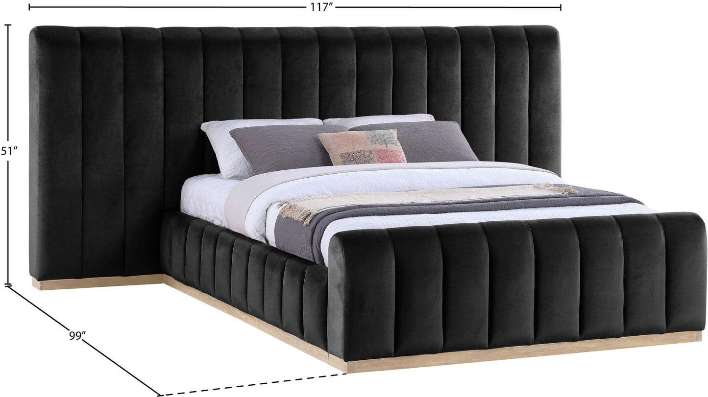 Amara - Velvet Upholstered Bed