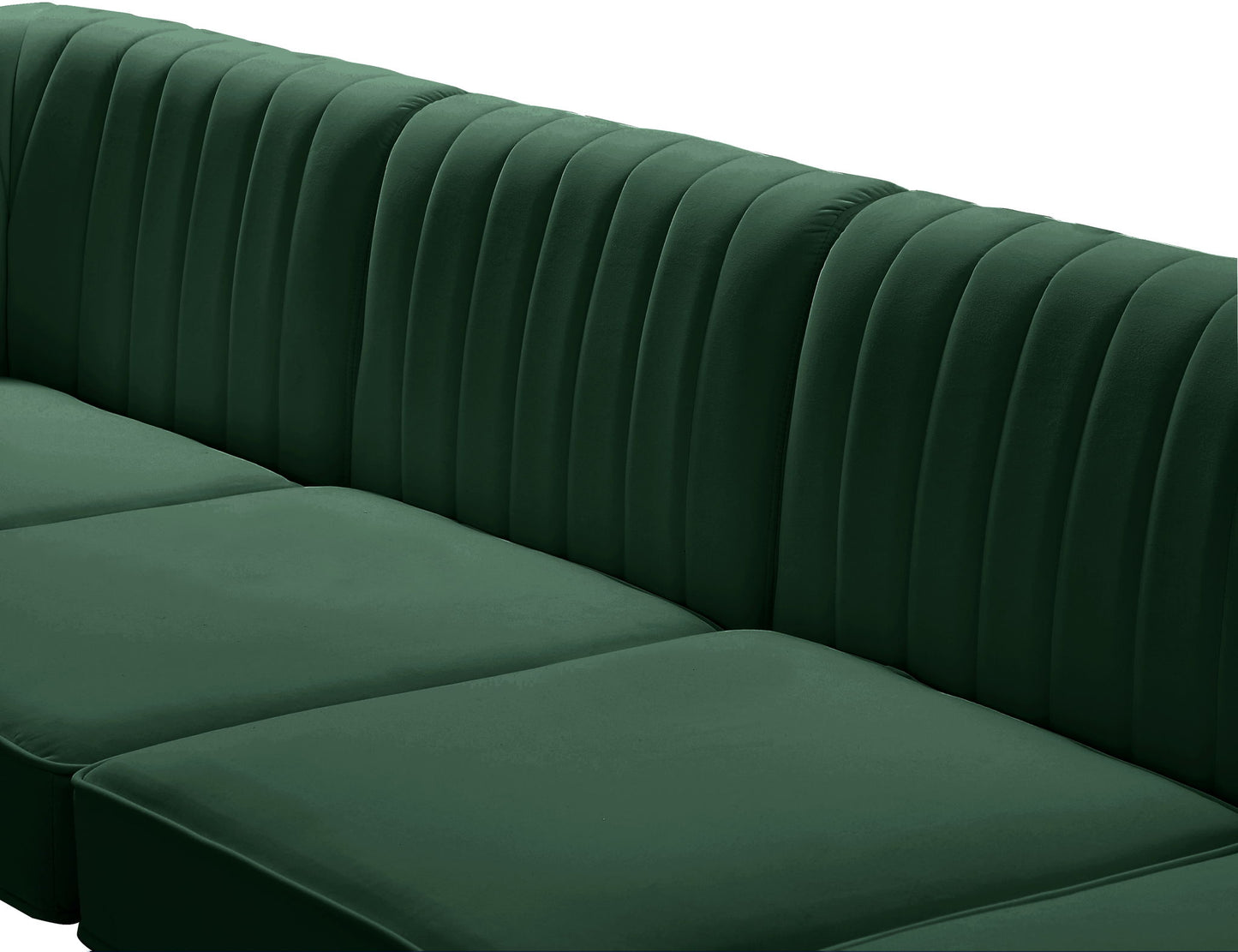 Alina - 8 Piece Velvet Modular Sectional