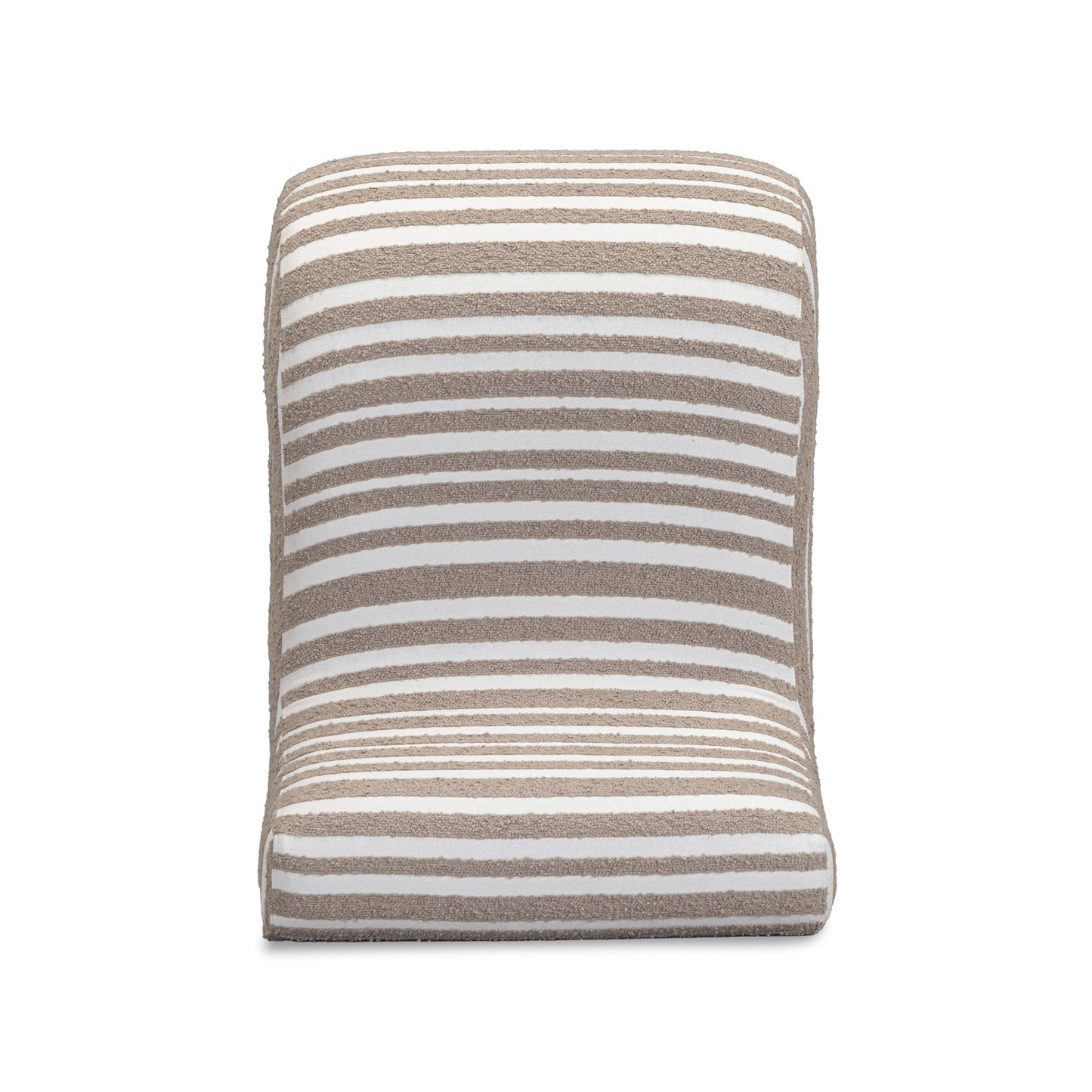 Senna - Jacquard Organic Stripes Accent Chair - Taupe