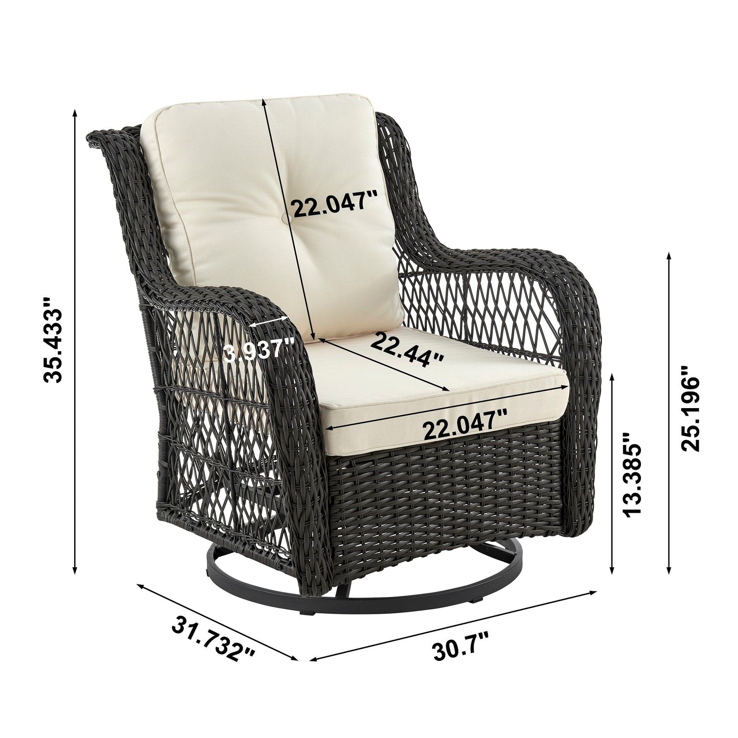 Manhattan Fruttuo - 3-Piece Conversation Set