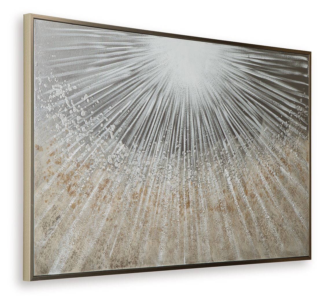 Waldard - Wall Art - Gray / Taupe / White