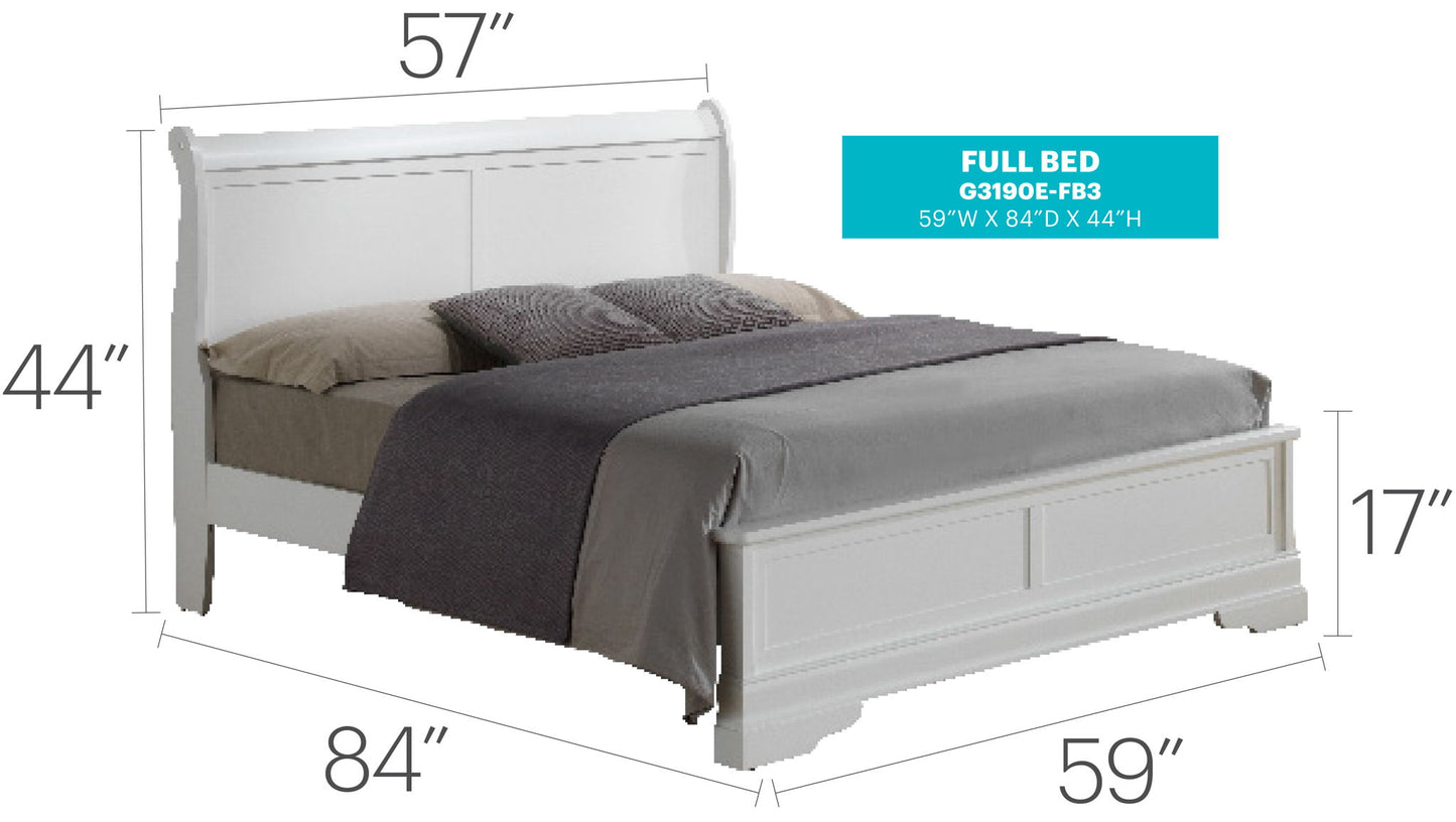 Glory Furniture - Louis Phillipe - Bed