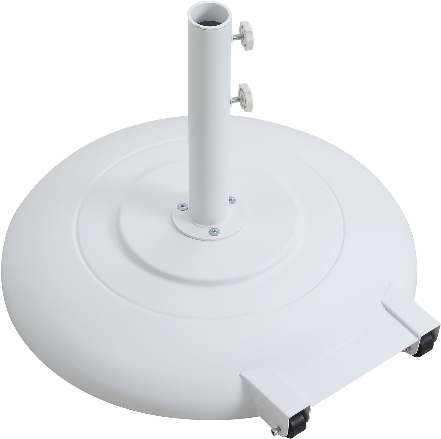 Fiji - Aluminum Patio Umbrella With Round White Base