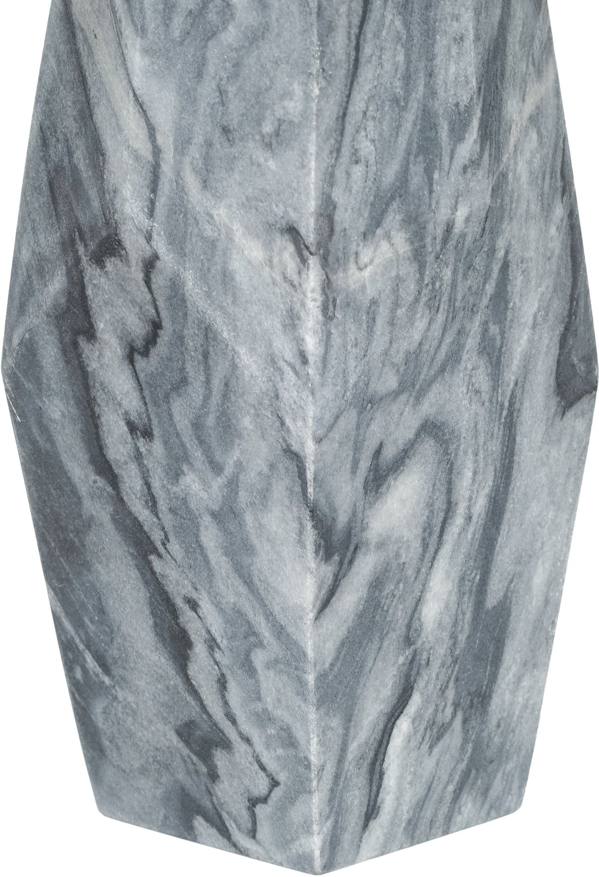 Seraphine - Genuine Marble And Linen Textured Fabric Table Lamp