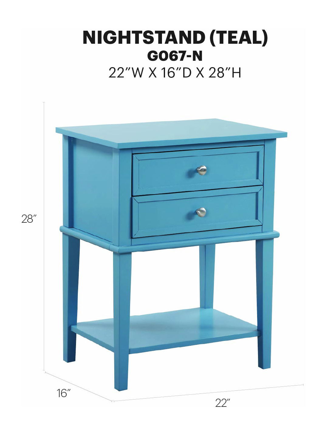 Glory Furniture - Newton - Nightstand