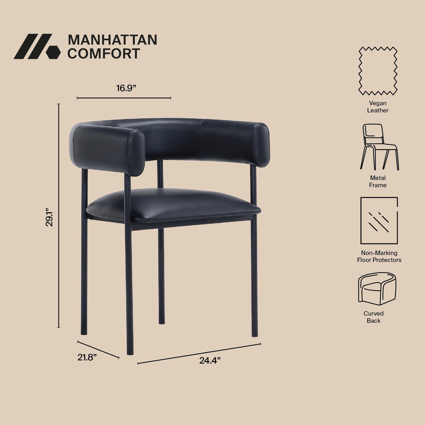 Manhattan Onda - Dining Chair