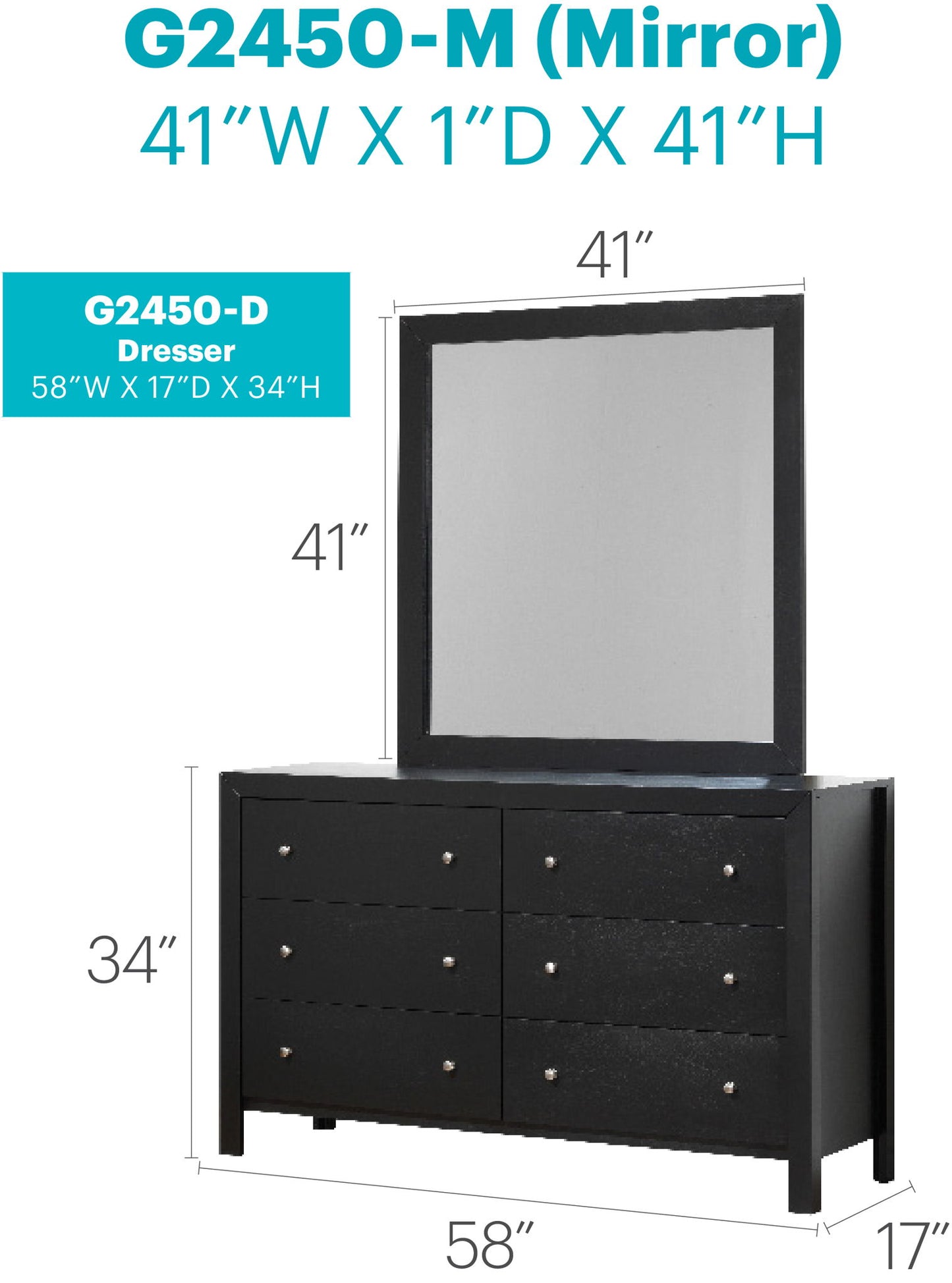 Glory Furniture - Burlington - Dresser