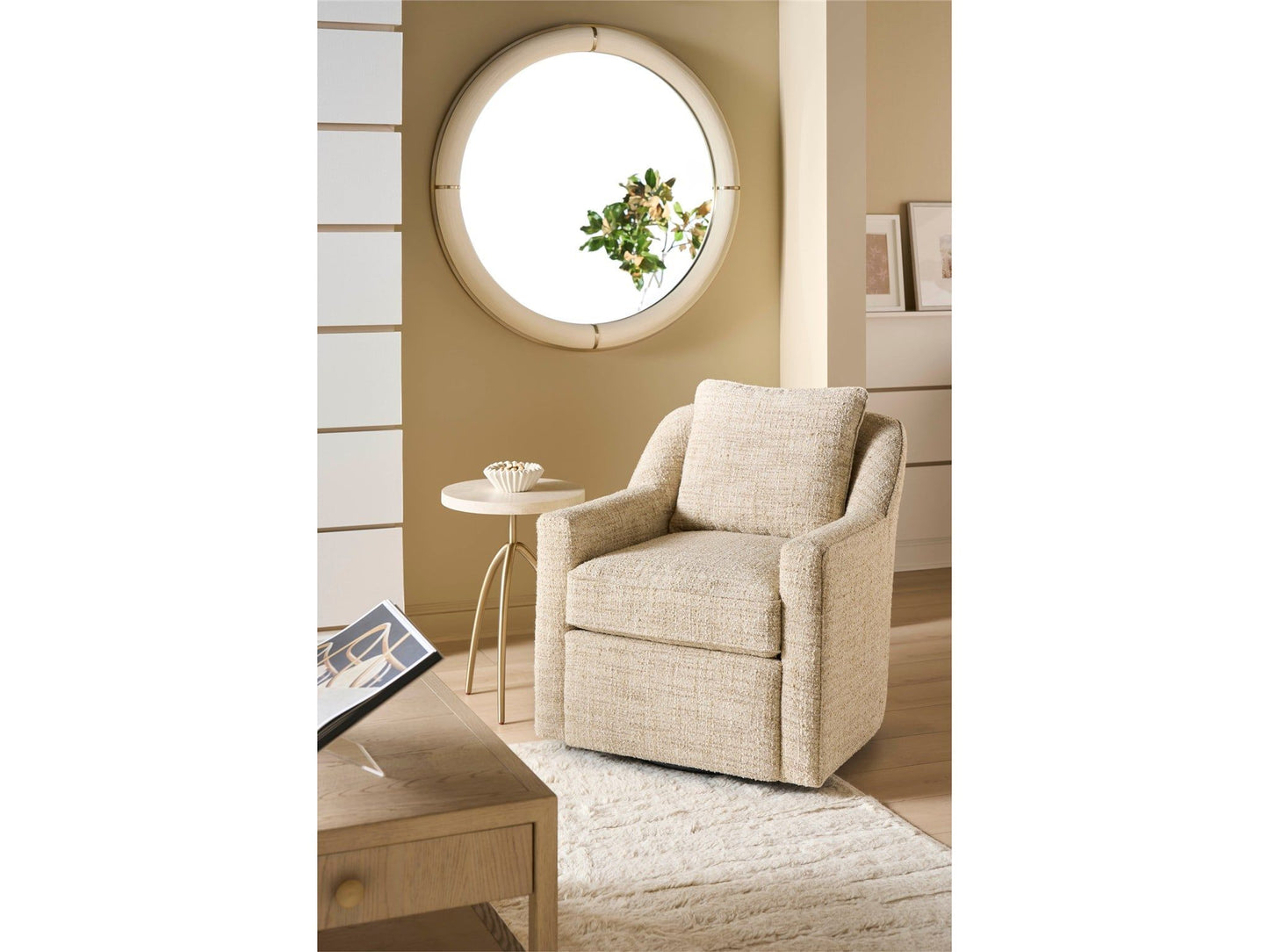 Costa - Swivel Chair - Beige