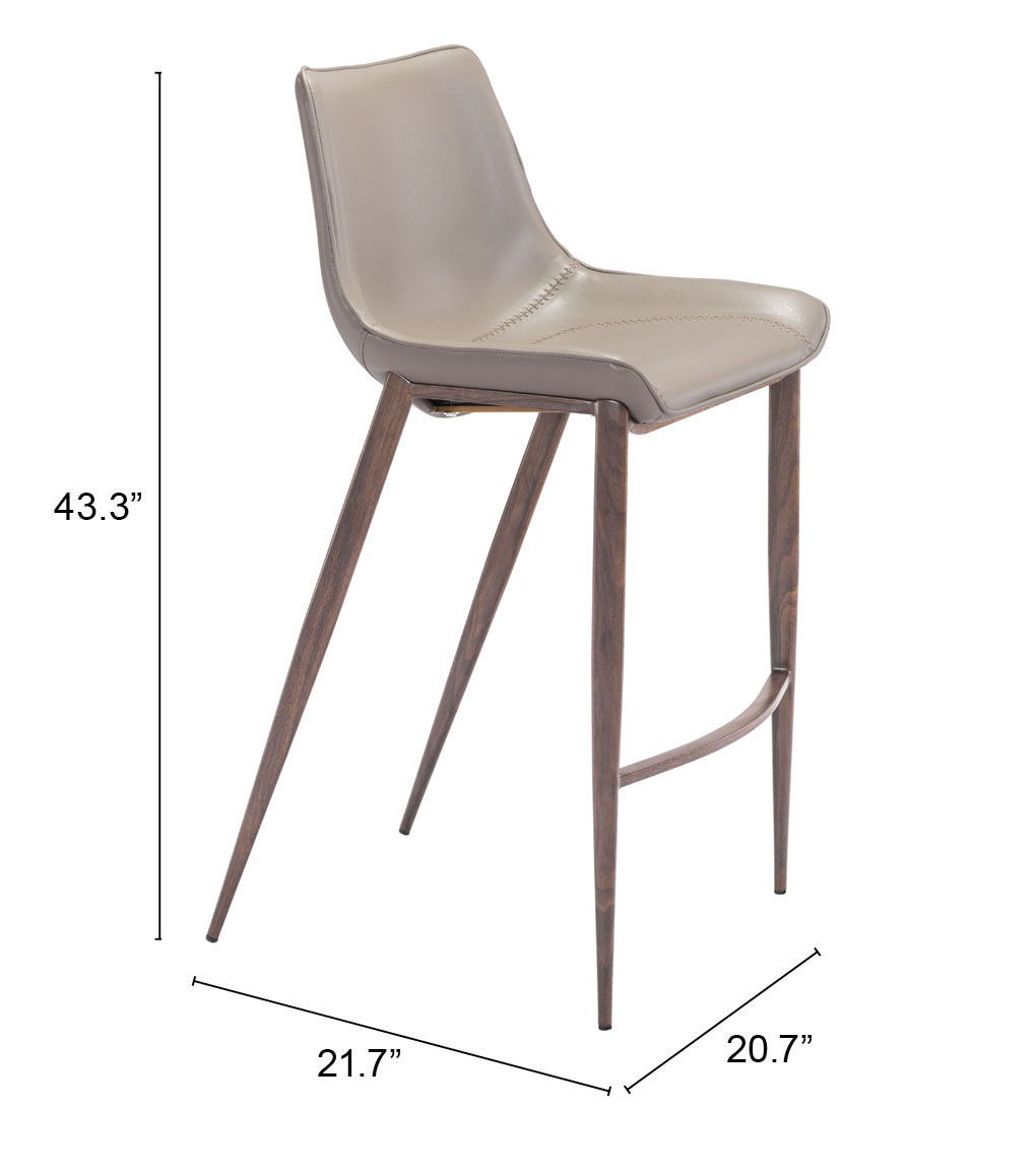Magnus - Barstool With Black Legs (Set of 2)