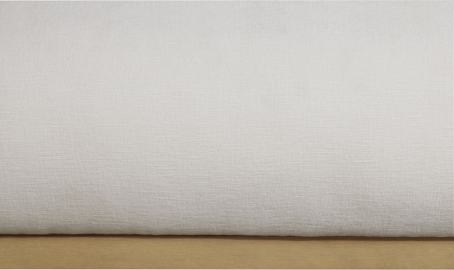 Vaughn - Chenille Bed With Natural Base