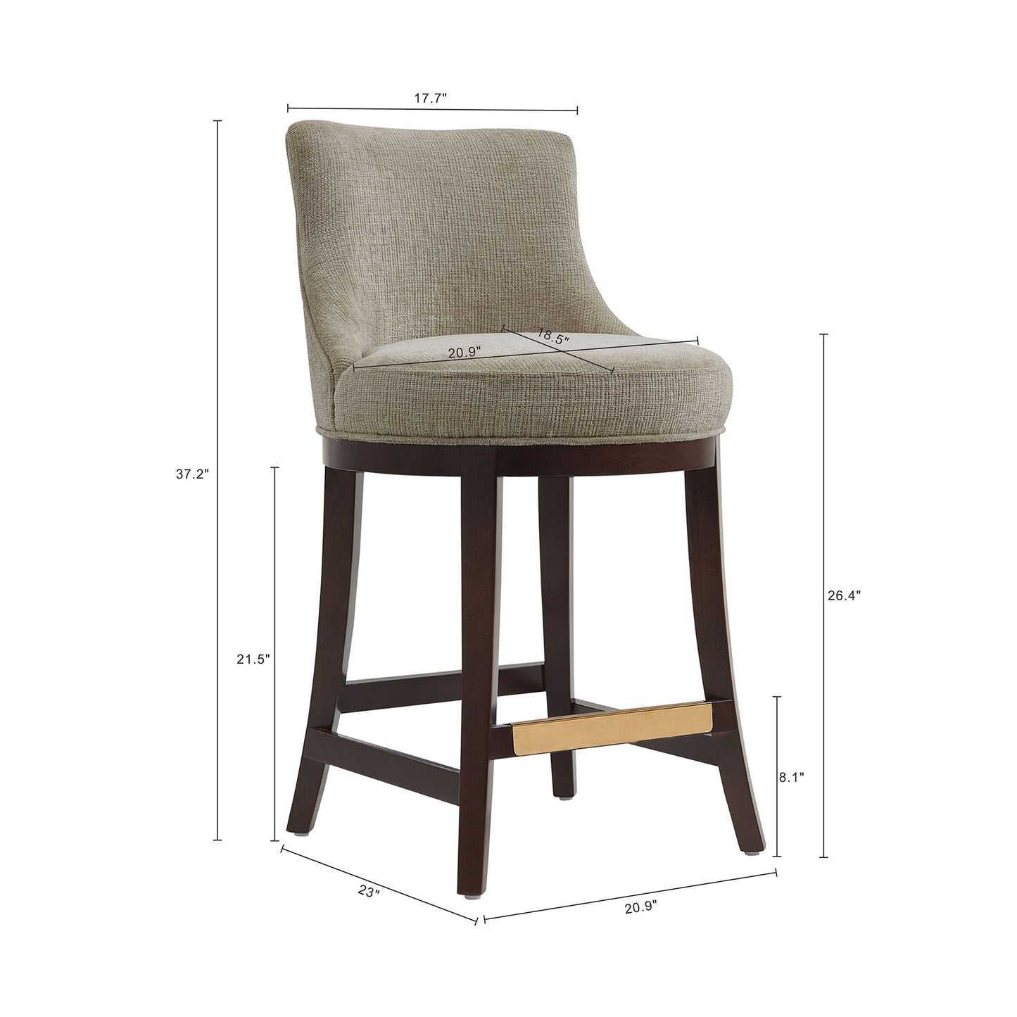 Manhattan Lucia - Counter Stool