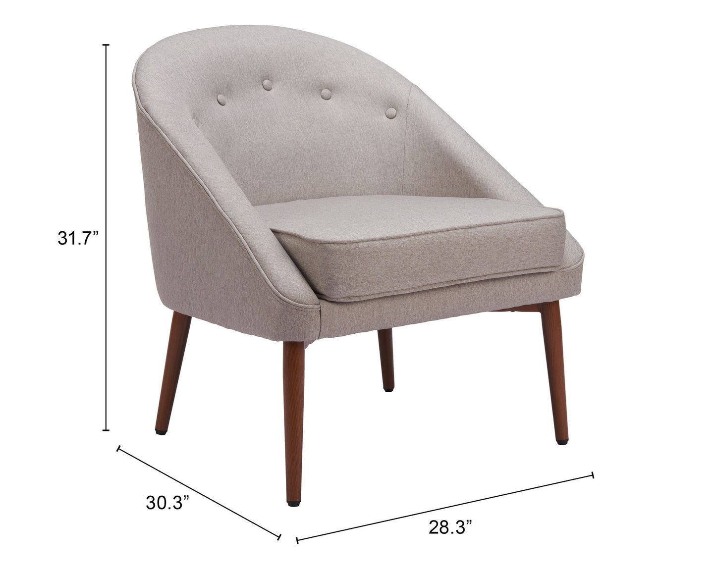 Carter - Accent Chair - Gray