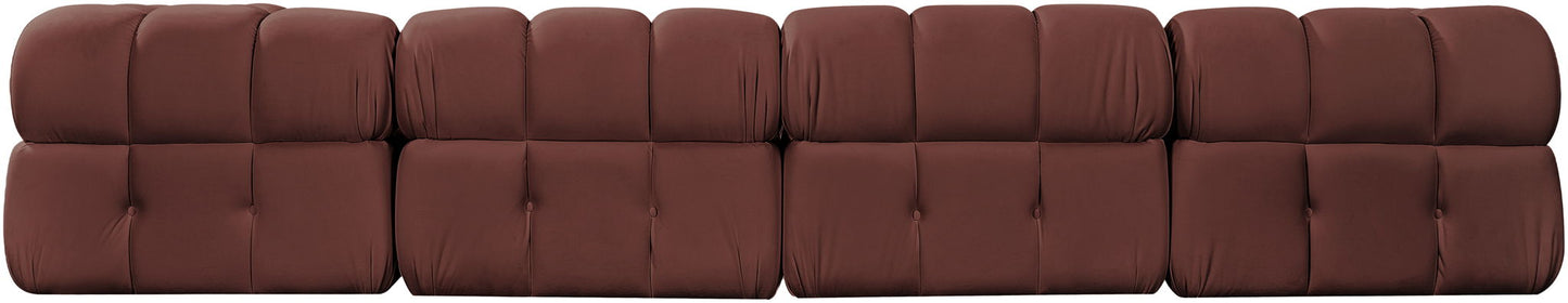 Orin - Velvet 5 Piece Modular Sectional