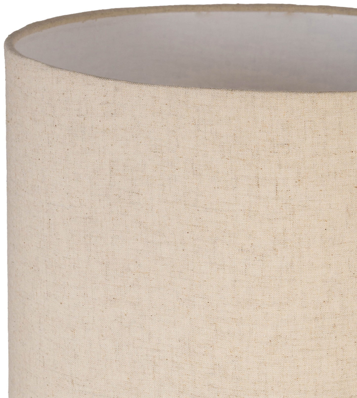 Orenda - Mango Wood Base And Linen Textured Fabric Shade Table Lamp - Travertine / Natural