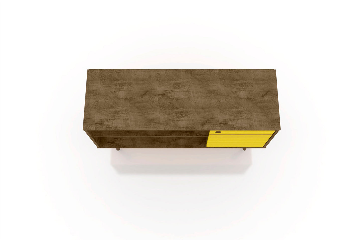 Manhattan Liberty - TV Stand With Rustic Brown Frame