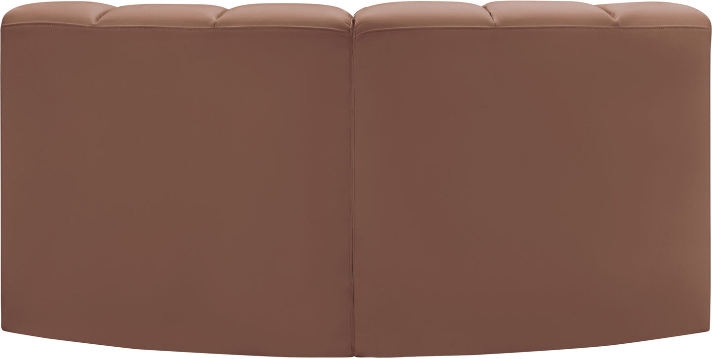 Arc - Faux Leather 2 Piece Modular Sofa