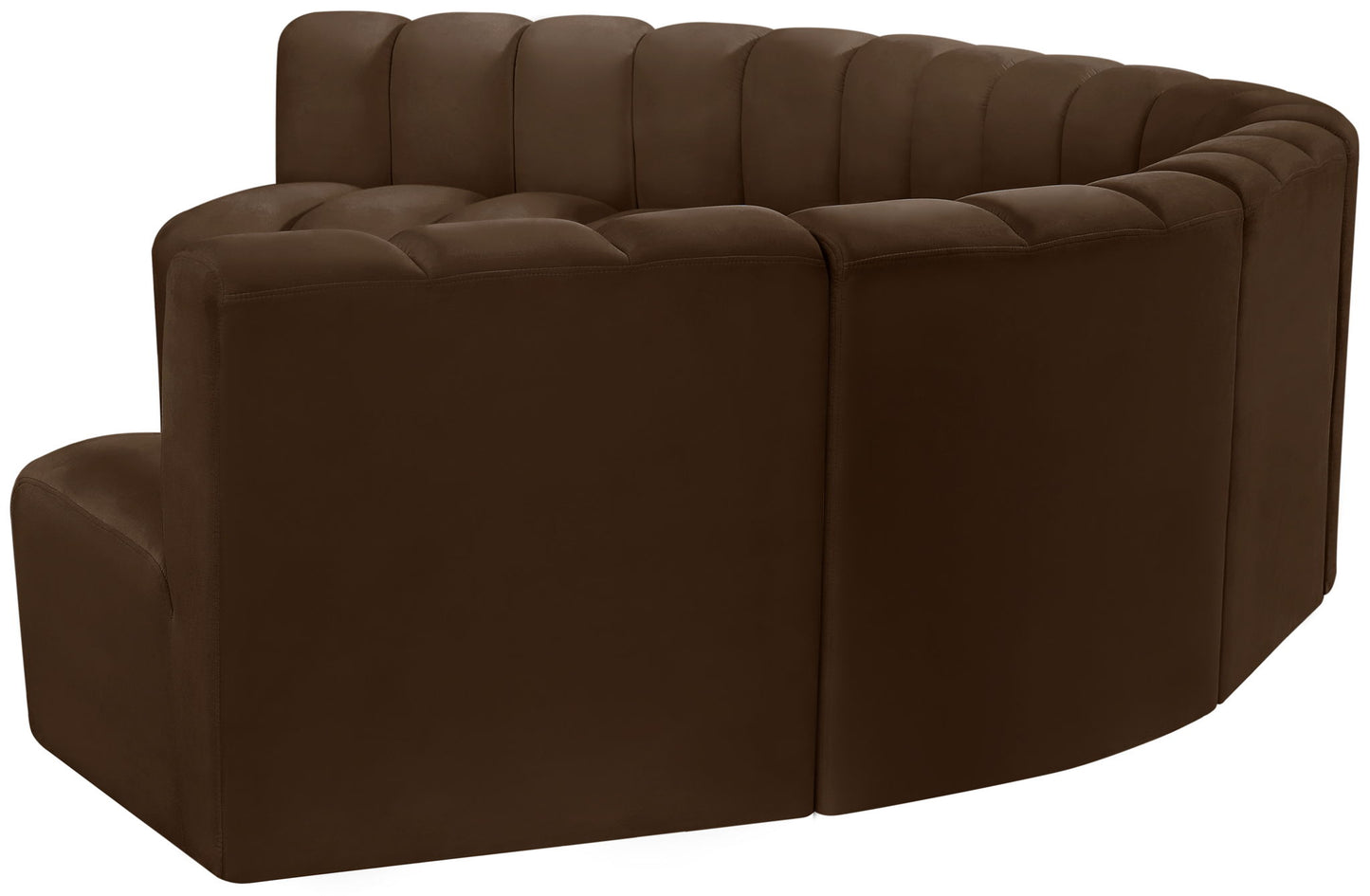 Arc - Velvet 7 Piece U-Shaped Modular Sofa
