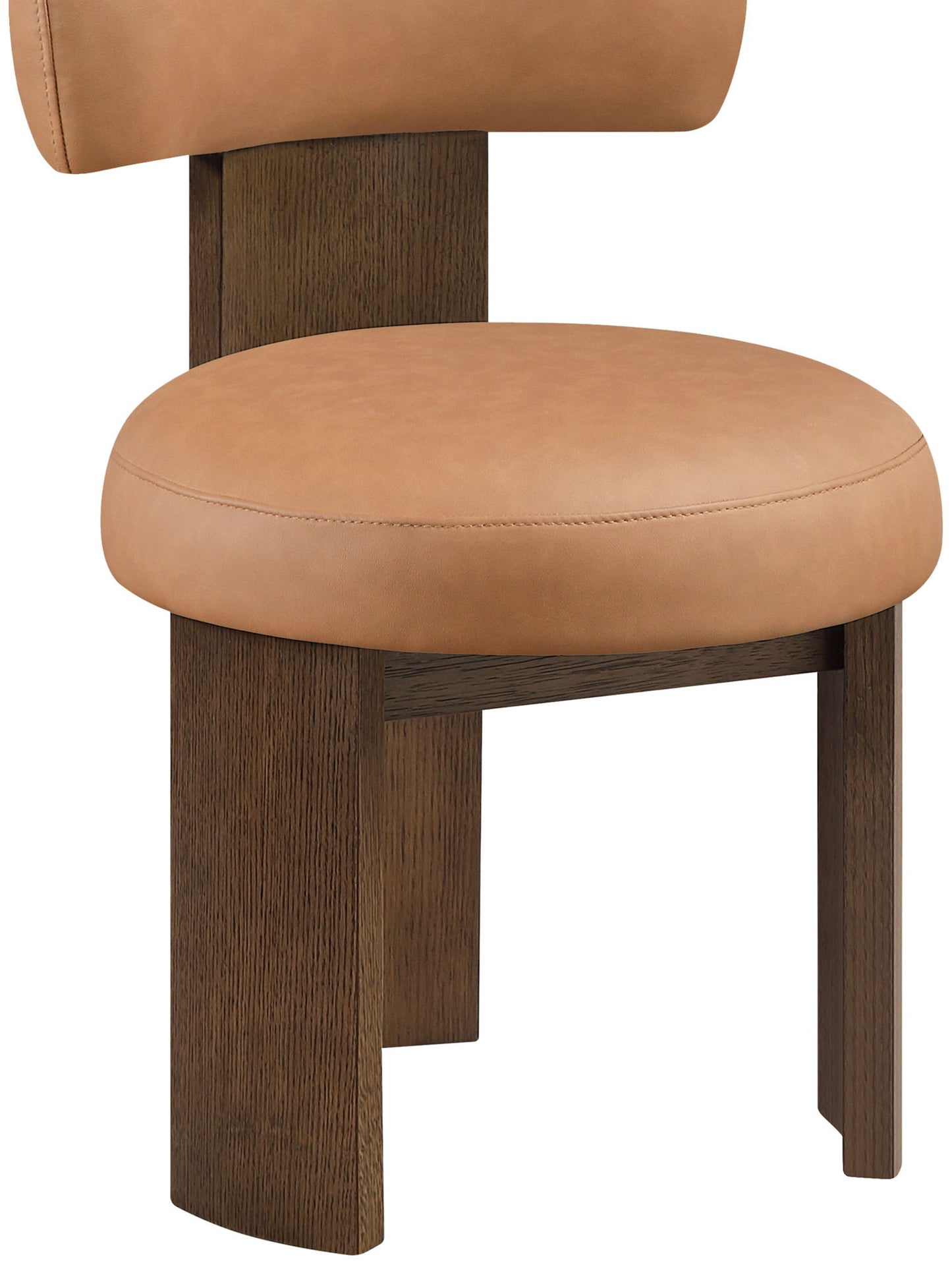 Atelier - Vegan Leather Upholstered Dining Chair (Set of 2) - Painted Brown Frame