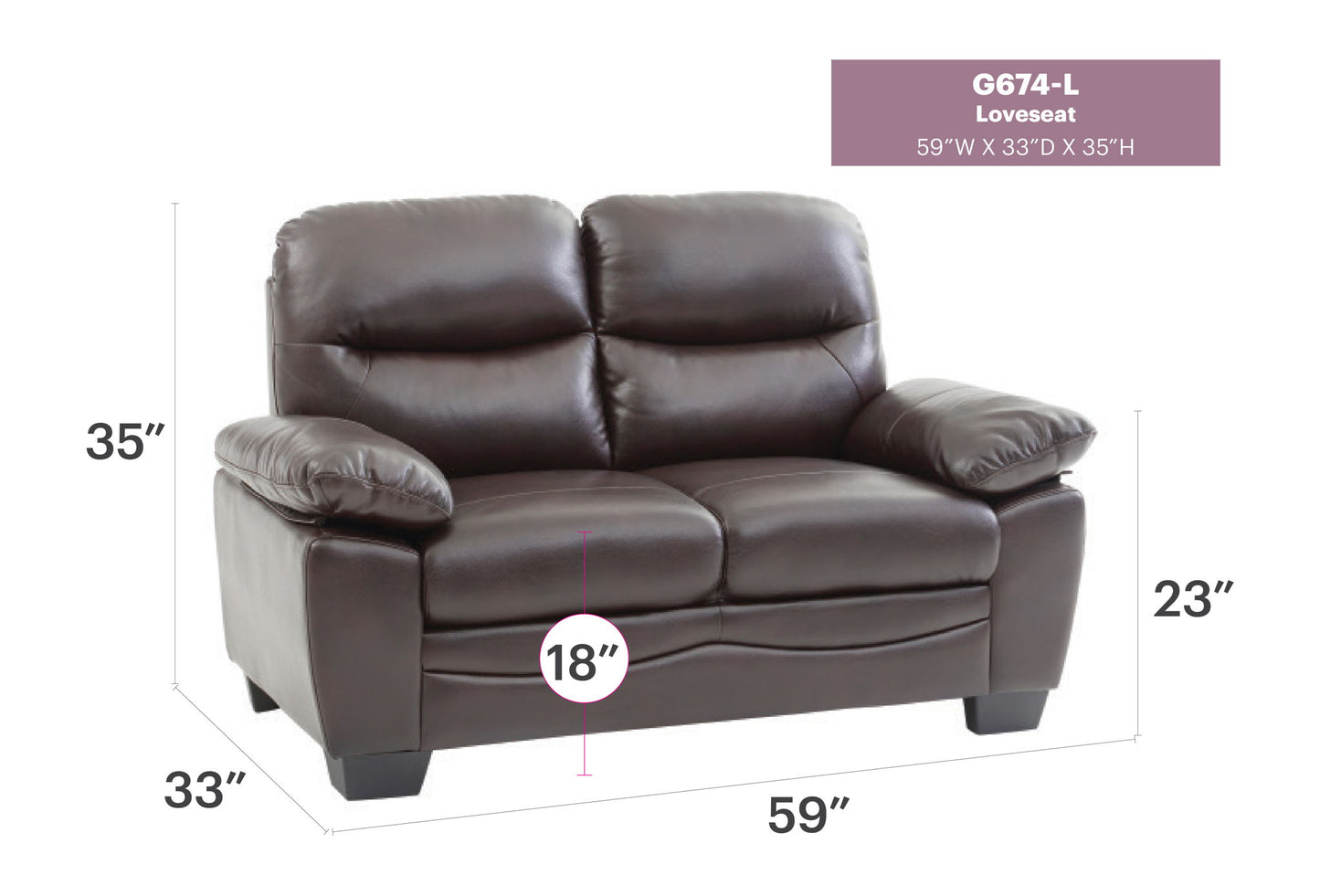 Glory Furniture - Marta - Loveseat