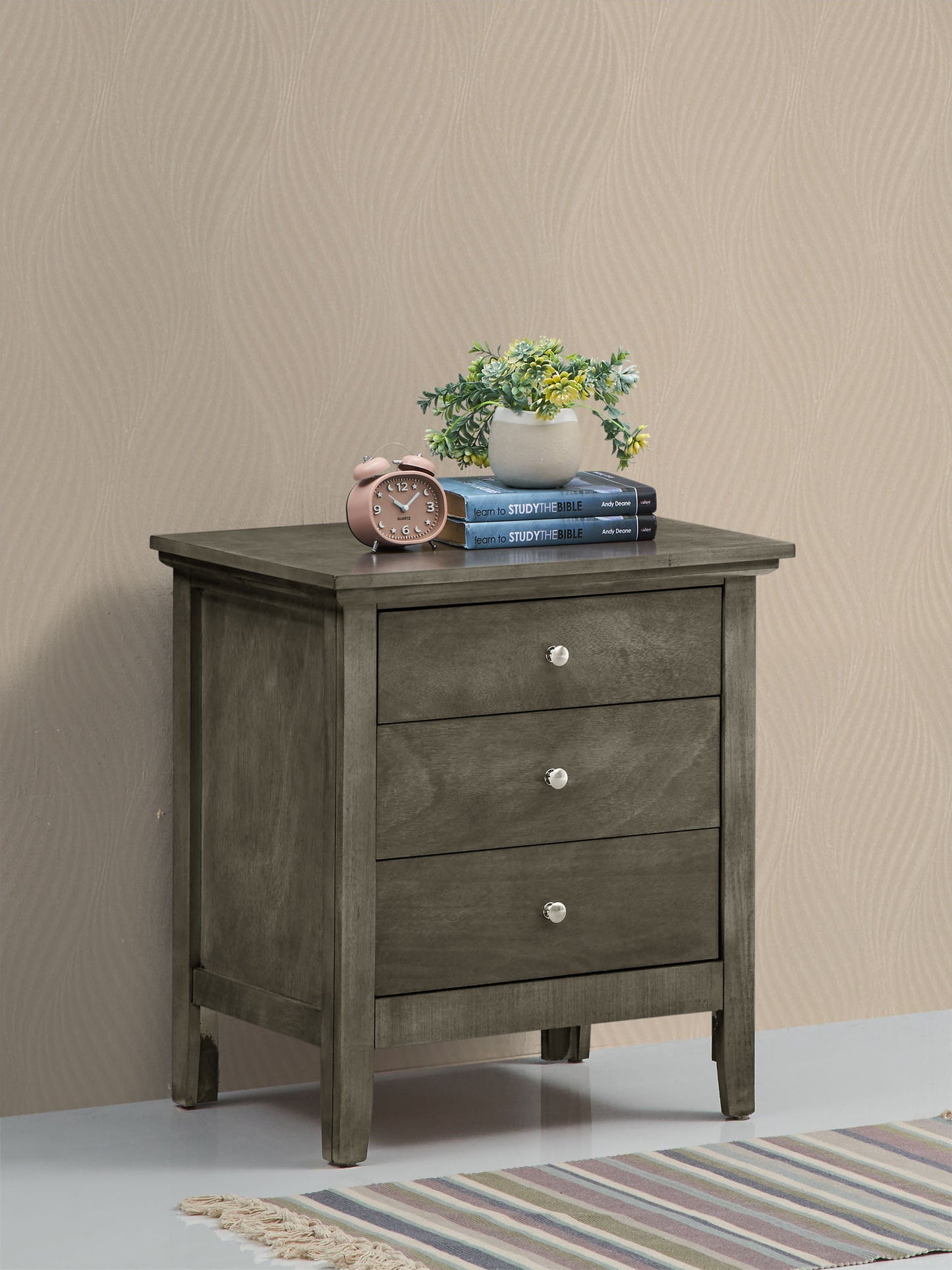Glory Furniture - Hammond - 3 Drawer Nightstand