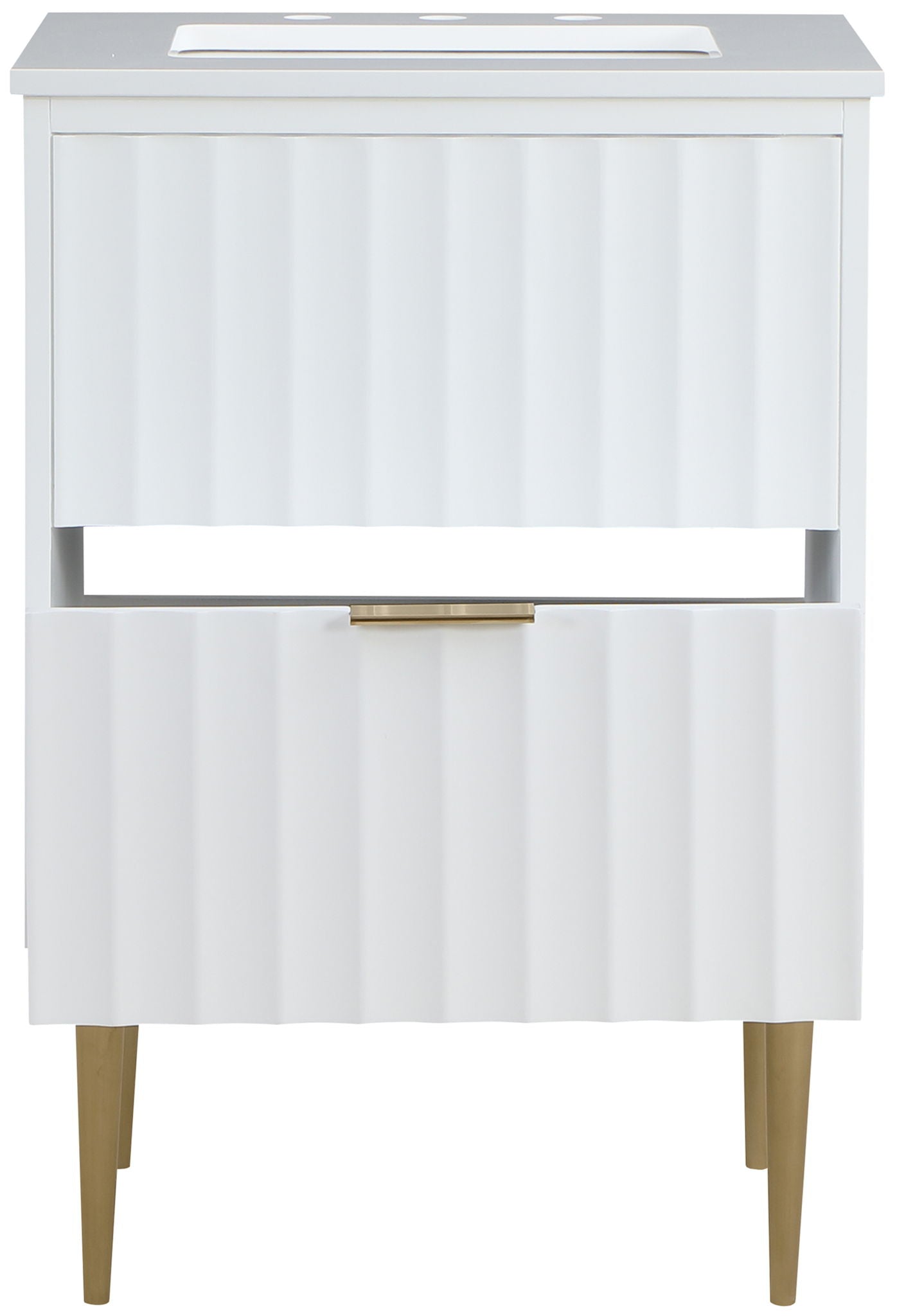 Modernist - Bathroom Vanity With Gold Legs