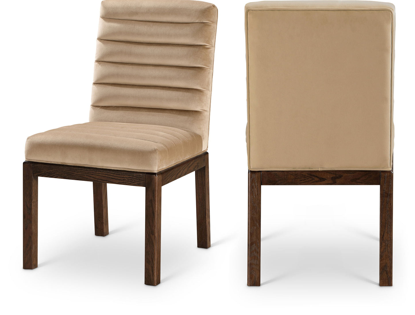 Evelyn - Dining Chair With Brown Legs
