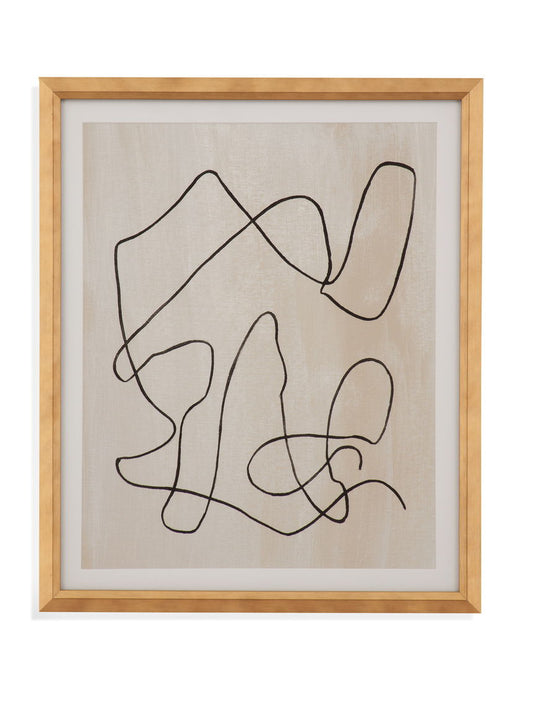 Bound II Framed Print - Light Brown