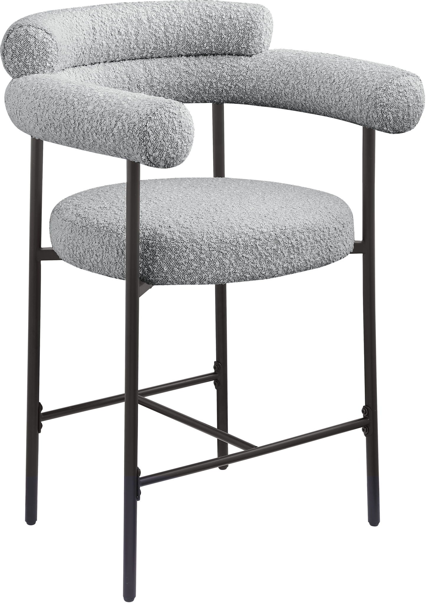 Blake - Counter Stool With Black Base (Set of 2)