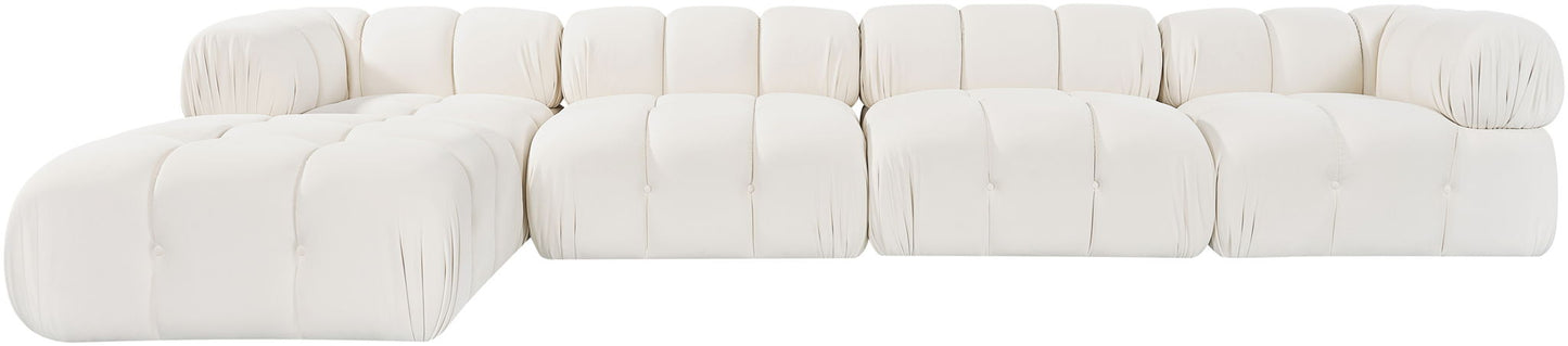 Orin - Fabric Velvet 5 Piece Modular Sectional