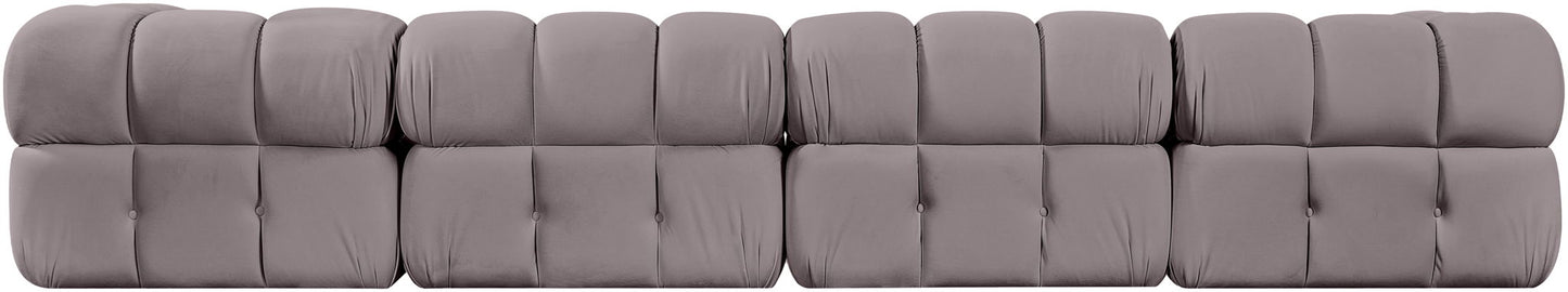 Orin - Fabric Velvet 4 Piece Modular Sofa