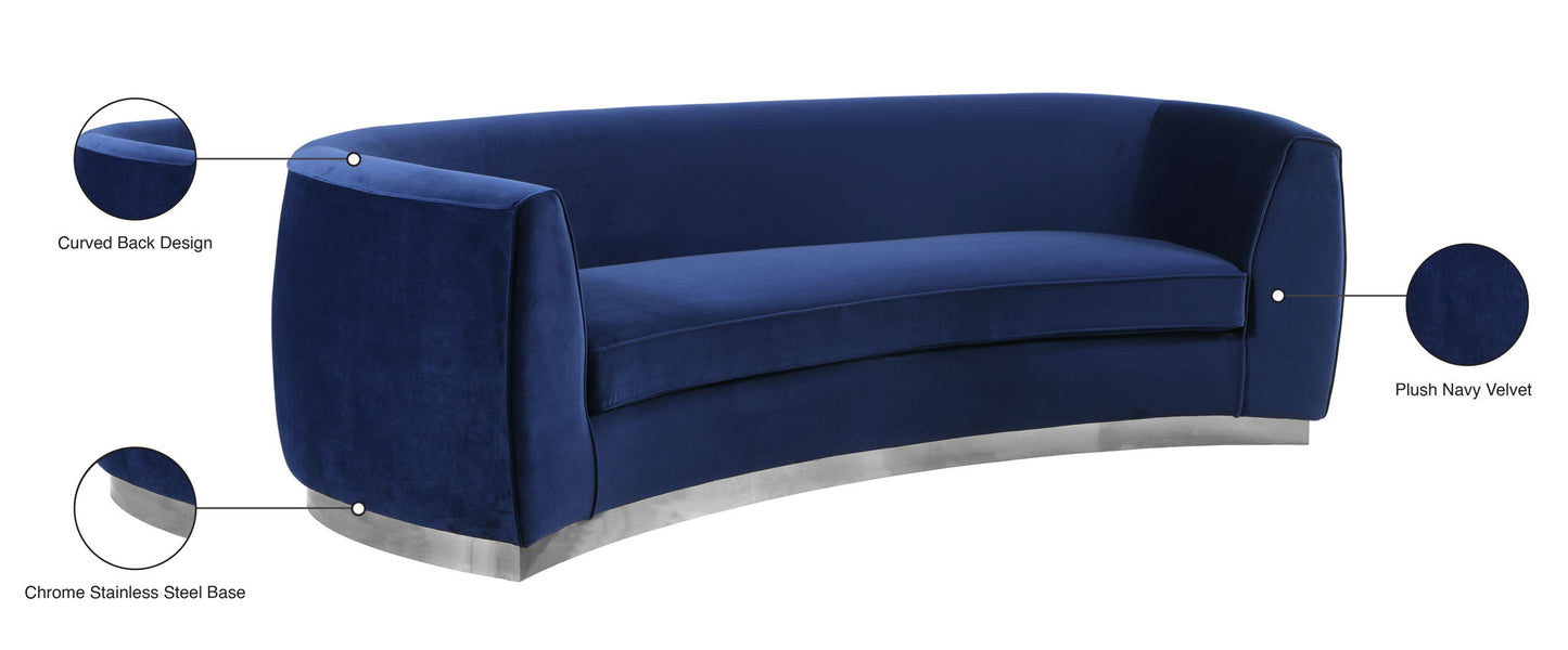 Julian - Sofa with Chrome Base