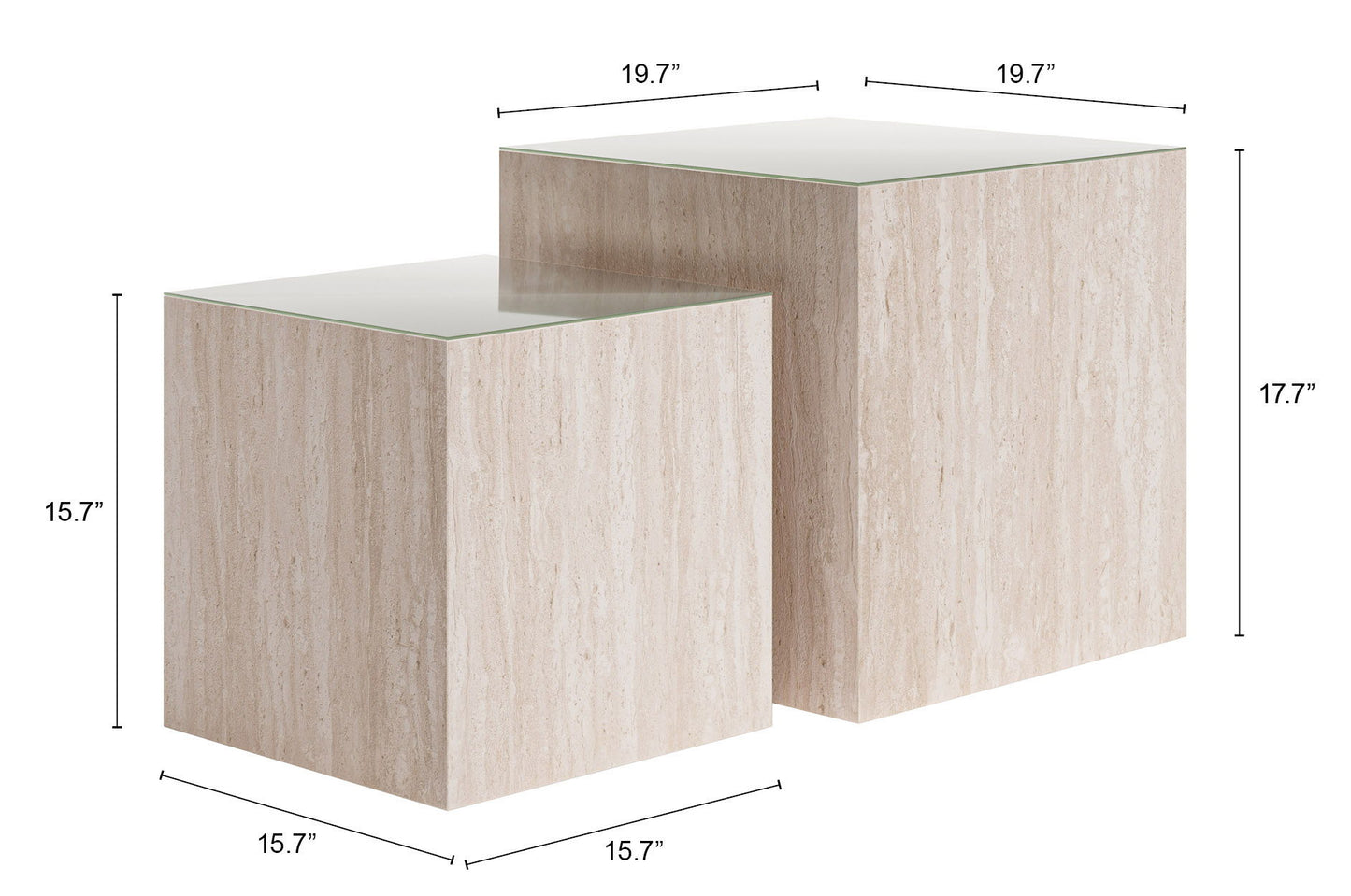 Cambro - Coffee Table Set - Stone Beige