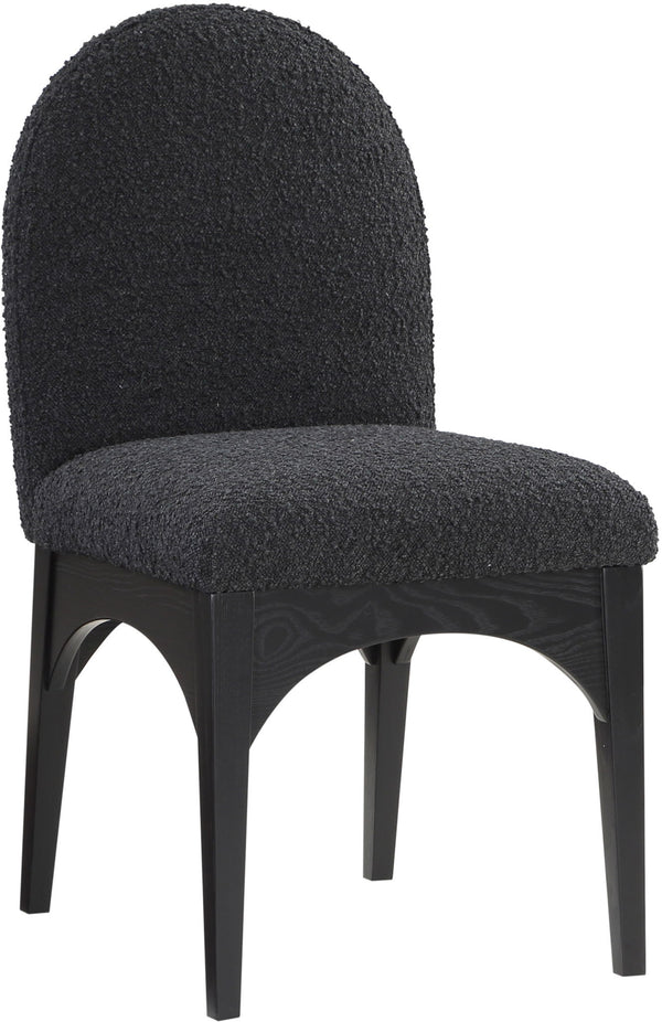 Waldorf - Boucle Dining Side Chair With Black Legs