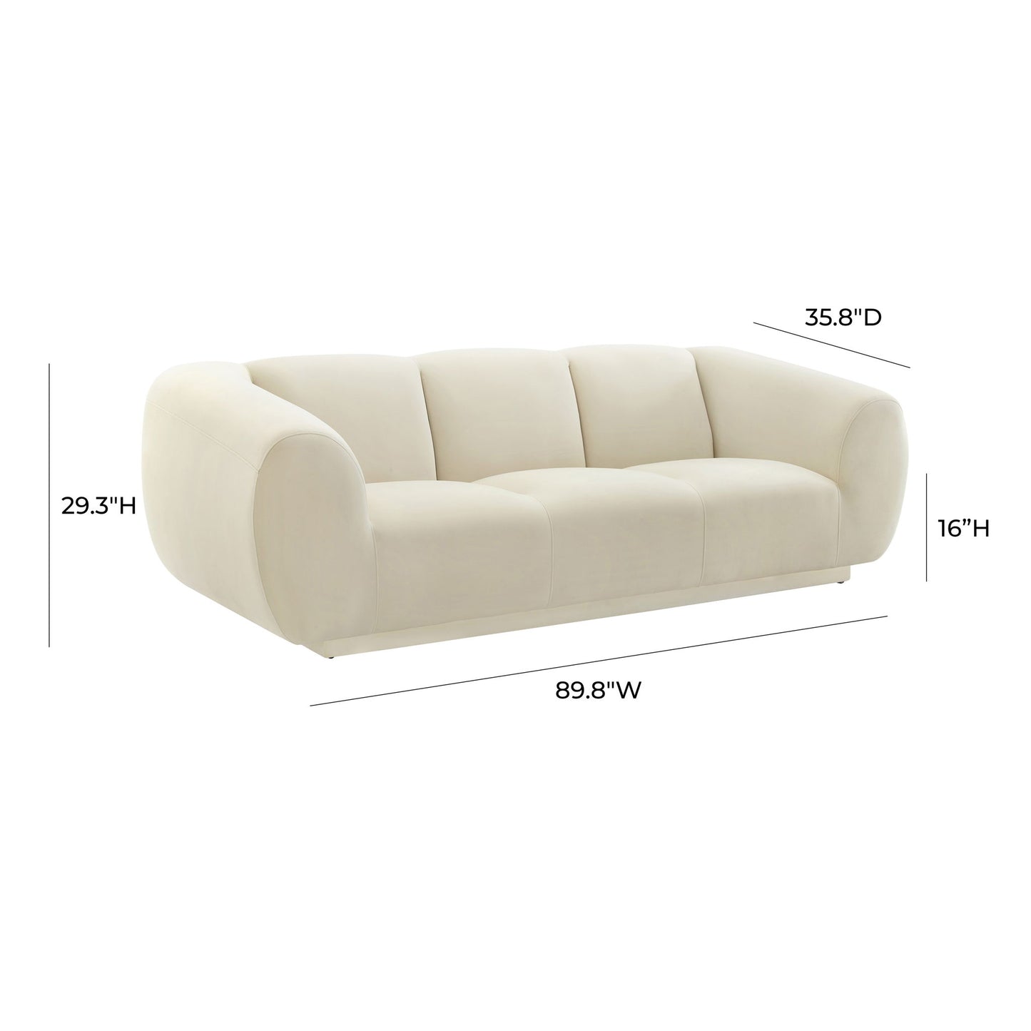 Emmet - Velvet Sofa