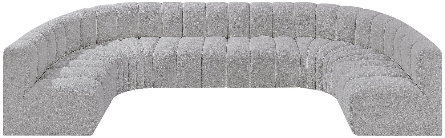 Arc - Boucle Fabric 8 Piece Modular Sofa