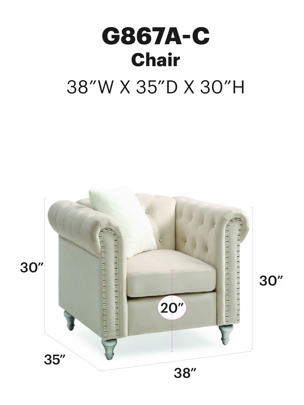 Glory Furniture - Raisa - Chair