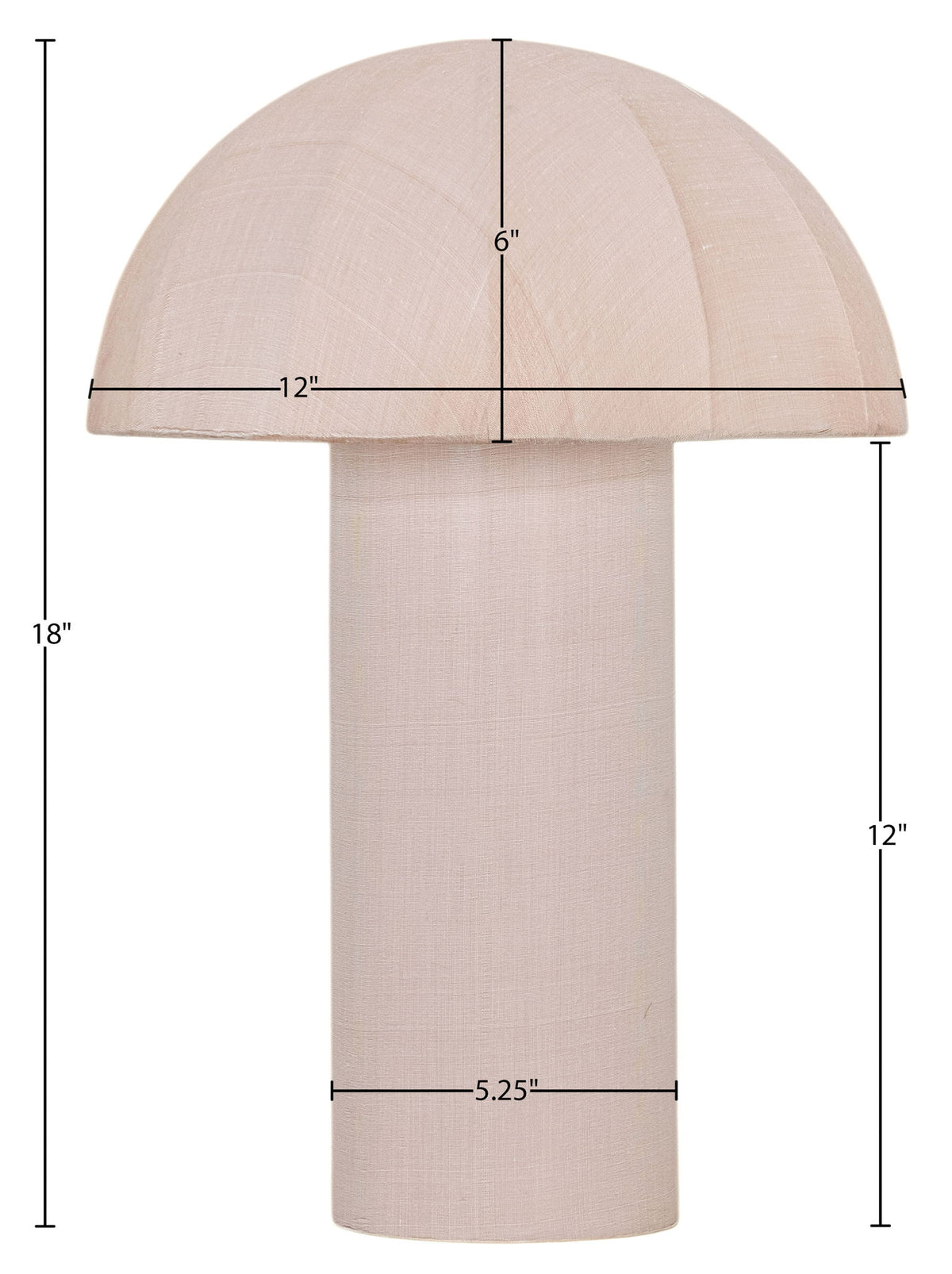 Axiom - Silk Table Lamp - Peach