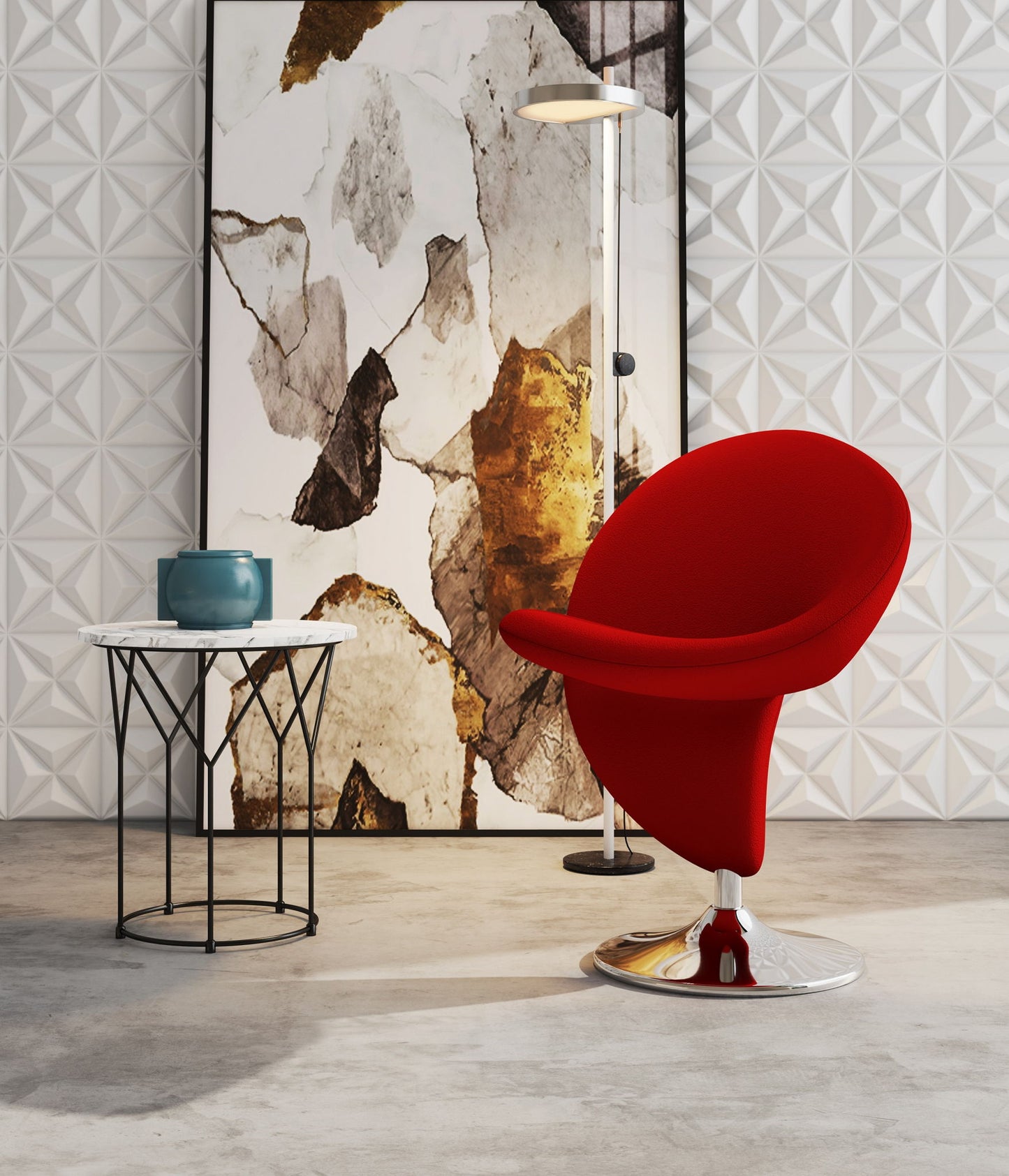 Manhattan Curl - Swivel Lounge Chair