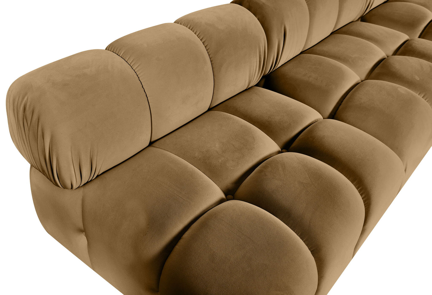 Orin - Velvet 6 Piece Modular L-Shaped Sectional